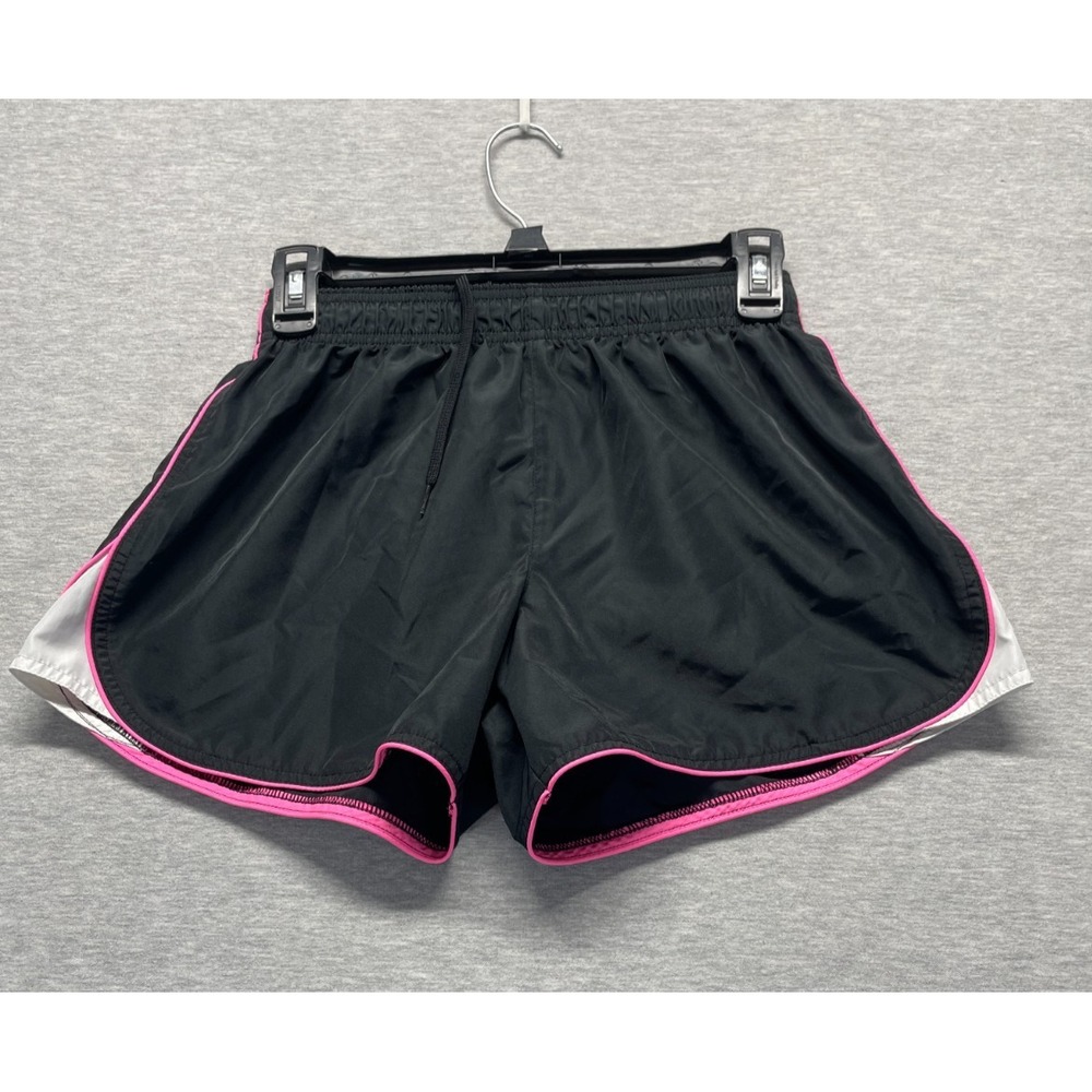 BCG Running Shorts Womens Small Black Pink Dolphin Trim Athletic Gym Training